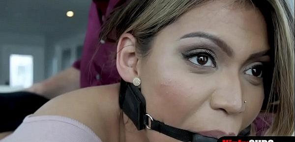  Lets use a mouth gag on wifey and see how she likes it